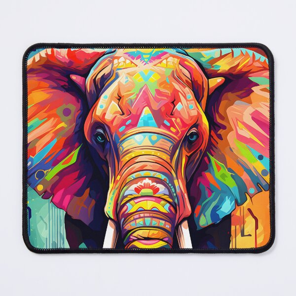 Item preview, Colorful elephant designed and sold by unknown-places.