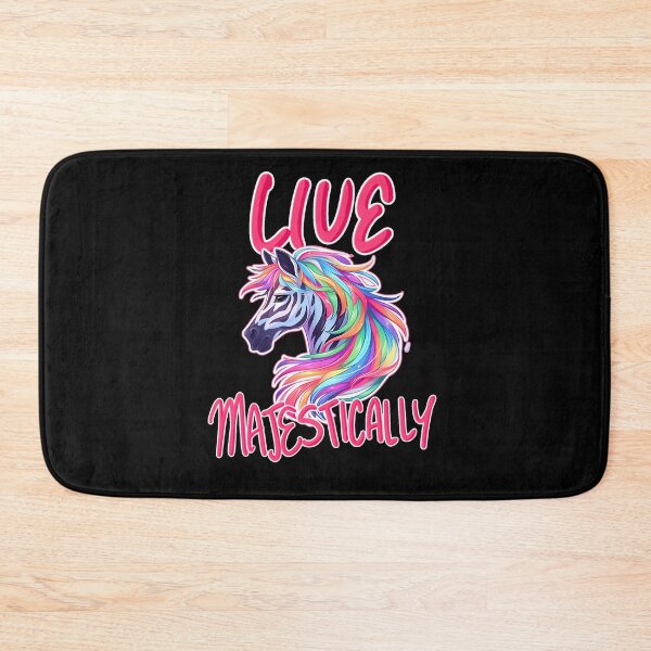 Item preview, Live Majestically Rainbow Zebra Pink Text Sticker and Shirt Design by Zeesdesign on Redbubble designed and sold by ZEESDESIGN.