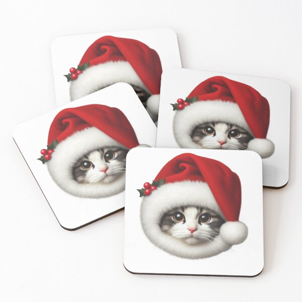 Item preview, santa cat designed and sold by Animalia-.