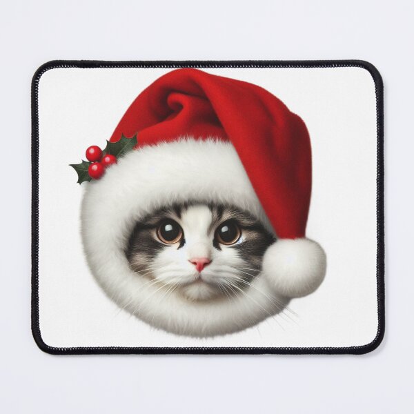 Item preview, santa cat designed and sold by Animalia-.