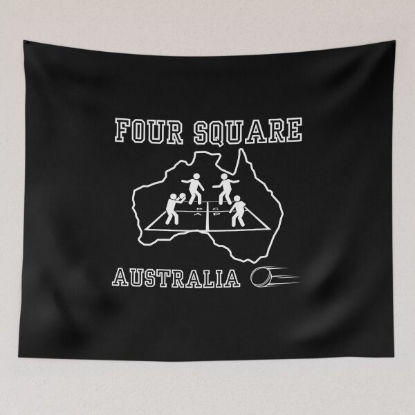 Item preview, Four Square Australia Recess Playground Aussie Sports designed and sold by AlpacaSmokes.