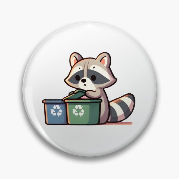Artikelvorschau, Raccoon Promoting Recycling Habits entworfen und verkauft von UmbrellaStudio1.