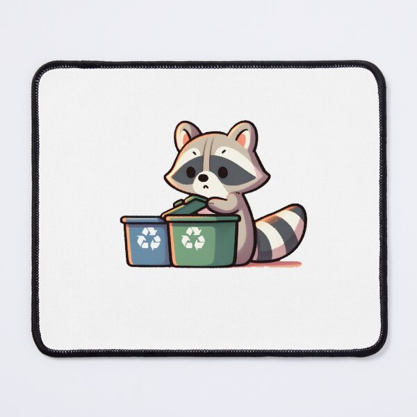 Item preview, Raccoon Promoting Recycling Habits designed and sold by UmbrellaStudio1.