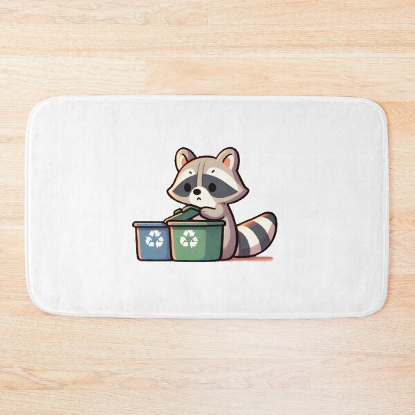 Artikelvorschau, Raccoon Promoting Recycling Habits entworfen und verkauft von UmbrellaStudio1.