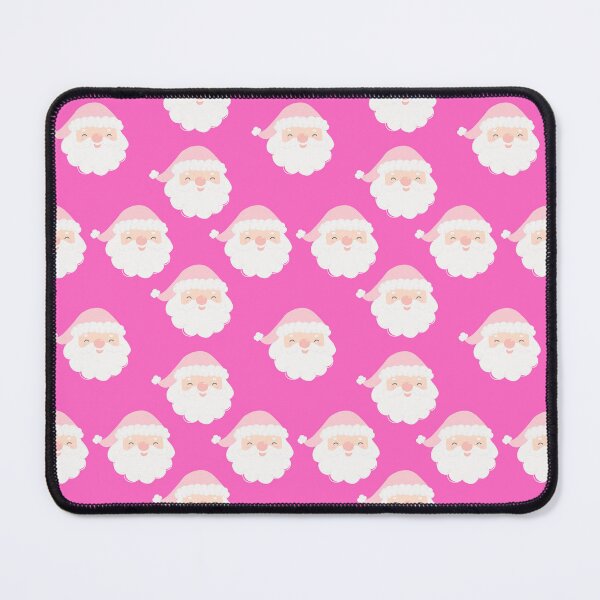 Item preview, Pink Santas on Bright Pink Pattern designed and sold by Pixels2Patterns.
