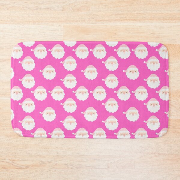 Item preview, Pink Santas on Bright Pink Pattern designed and sold by Pixels2Patterns.