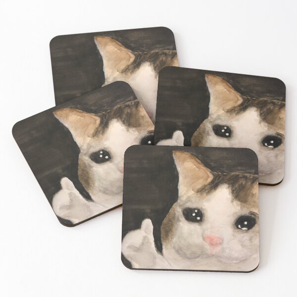 Item preview, Everything's Fine Cat - Watercolour designed and sold by drcarlos.