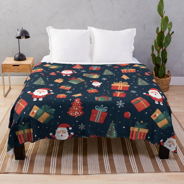Item preview, Christmas pattern (Santa Claus with Gifts and Christmas Tree) designed and sold by SeamlessHub4289.