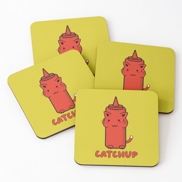 Item preview, Funny ketchup cat bottle catchup pun designed and sold by Donutlovers.