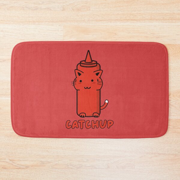 Item preview, Funny ketchup cat bottle catchup pun designed and sold by Donutlovers.