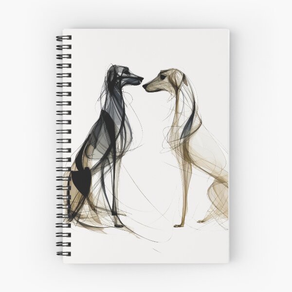 Item preview, 2 greyhounds sitting designed and sold by aghnadarragh.