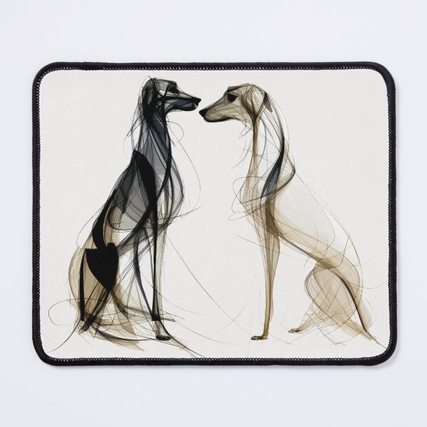 Item preview, 2 greyhounds sitting designed and sold by aghnadarragh.