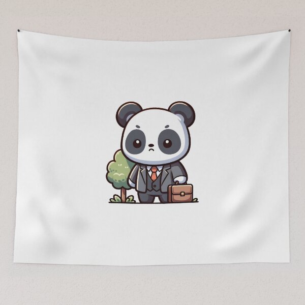 Aperçu de l'œuvre Panda Executive Ready for Work créée et vendue par UmbrellaStudio1.