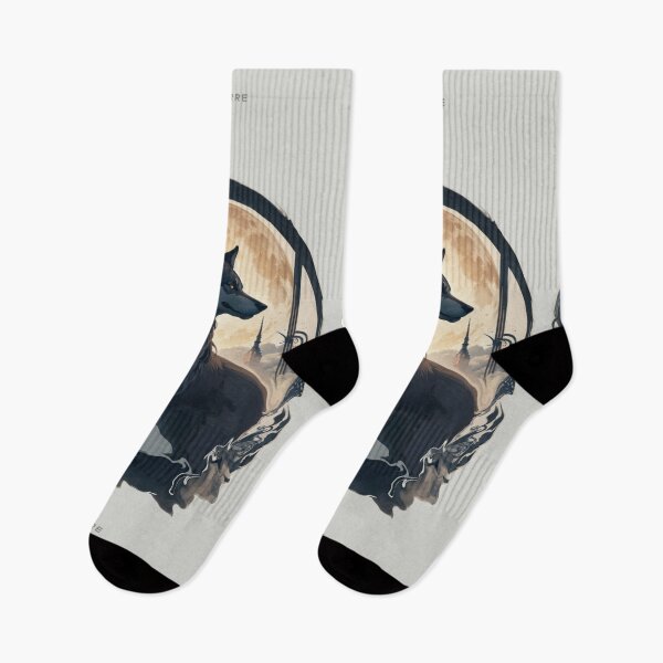 Item preview, Majestic blue and gray wolf and moon Akelarre designed and sold by AkelarreDesigns.