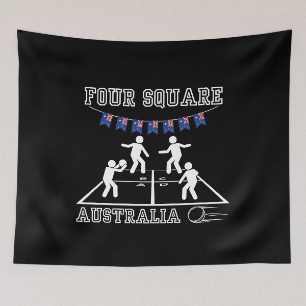 Item preview, Funny Four Square Australia Recess Playground designed and sold by AlpacaSmokes.