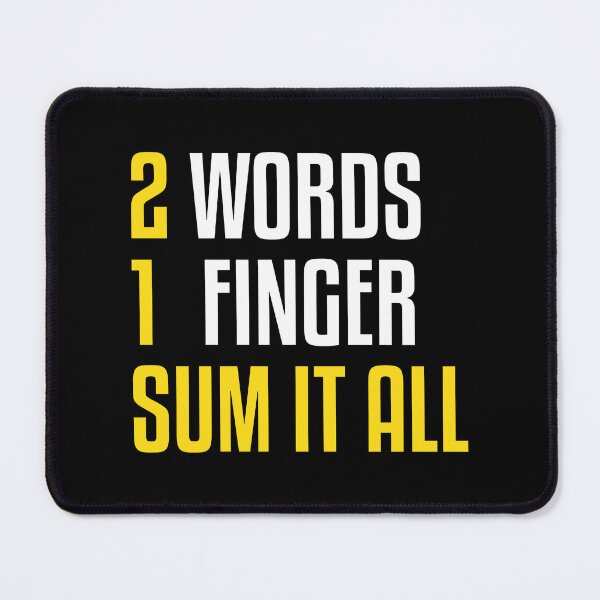 Item preview, Fuck You Equation - Funny Middle Finger designed and sold by WIZECROW.