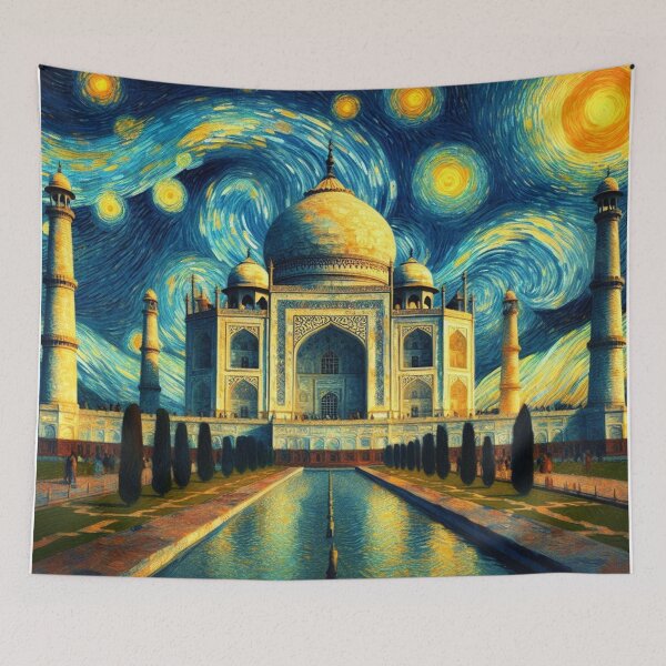 Item preview, Taj Mahal India Starry Night designed and sold by Esskay Designs.
