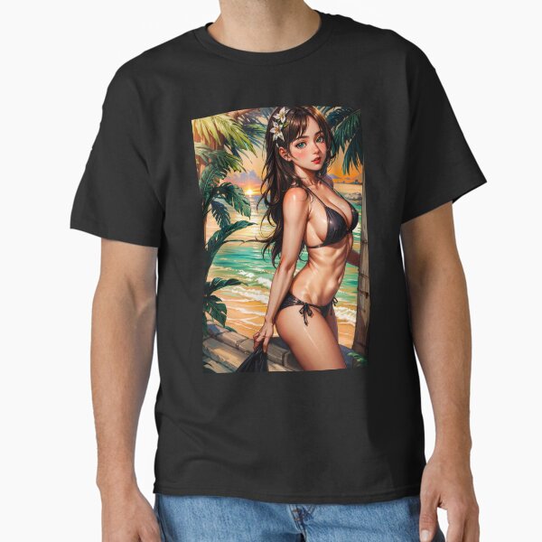 Item preview, Anime PinUp Girl: Syun Kamakado 031 (coming off the beach) designed and sold by MtnTopAnime.