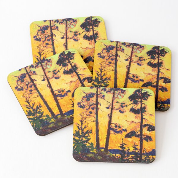 Item preview, Tom Thomson - Pinos al atardecer - 1915 designed and sold by ArtExpression.