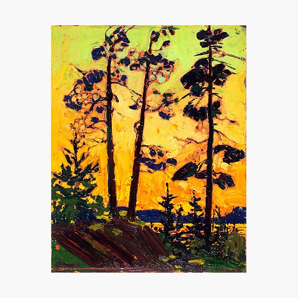 Item preview, Tom Thomson - Pine Trees at Sunset - 1915 designed and sold by ArtExpression.