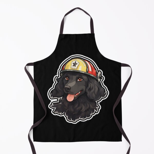 Aperçu de l'œuvre Pompier Flat-coated Retriever créée et vendue par CUTEDOGGIEZ.