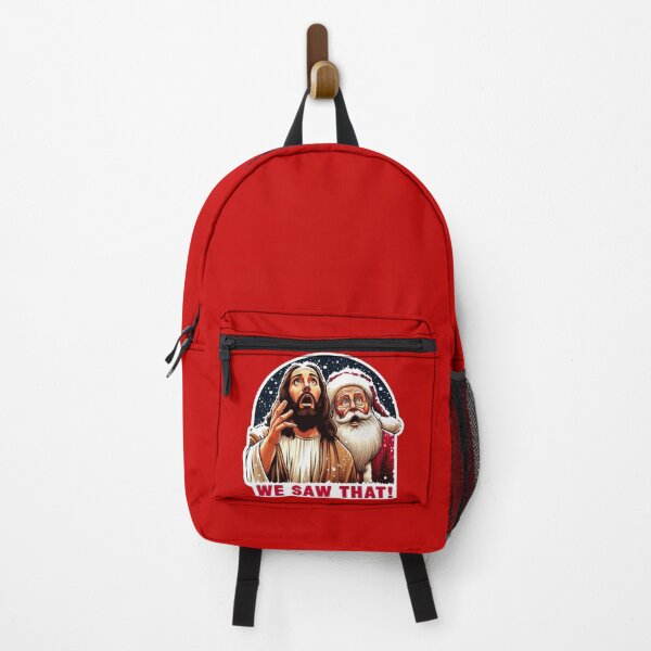 Item preview, WE SAW THAT meme Jesus Santa Claus Let It Snow Christmas Surprised designed and sold by plushism.