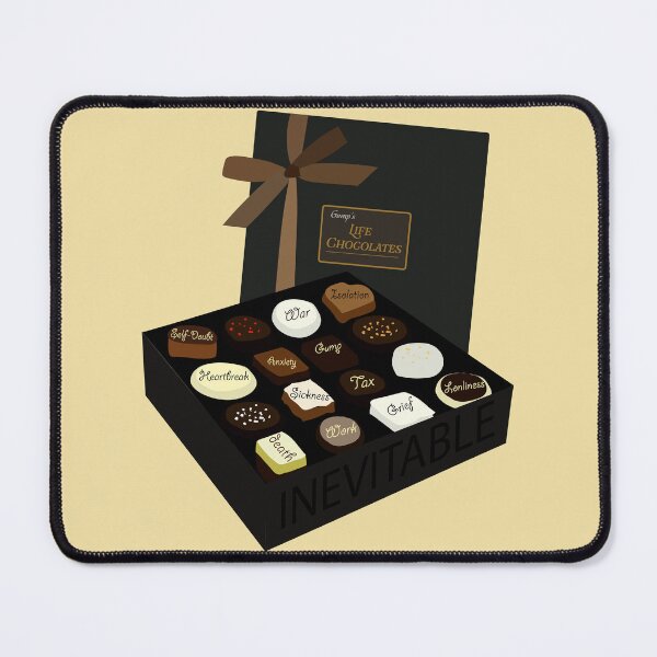 Item preview, Gump Life Is Like A Box Of Chocolates designed and sold by Cosmic-Fandom.
