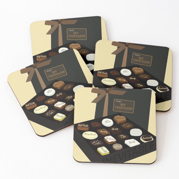 Item preview, Gump Life Is Like A Box Of Chocolates designed and sold by Cosmic-Fandom.