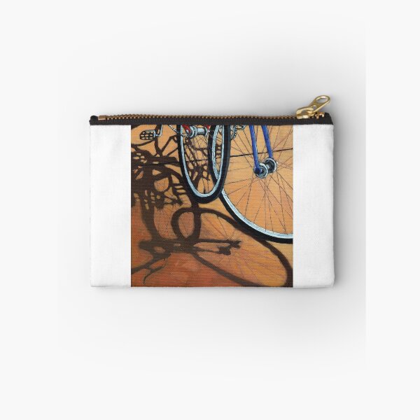 Item preview, Bicycles in the City - cycling oil painting designed and sold by LindaAppleArt.