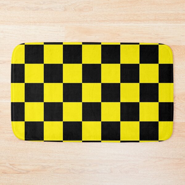 Item preview, Checkered (XL Squares) Yellow and Black designed and sold by Tree45.