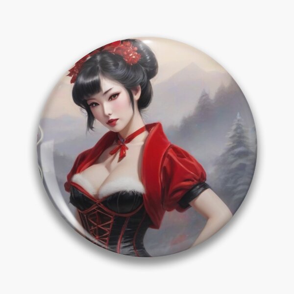 Item preview, Japanese Geisha; Merry Christmas; designed and sold by StickerApe.