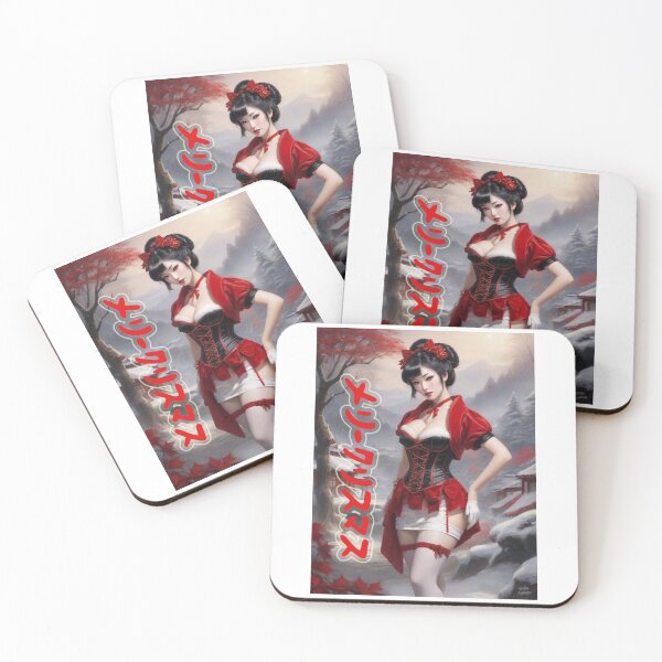 Item preview, Japanese Geisha; Merry Christmas; designed and sold by StickerApe.