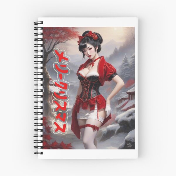 Item preview, Japanese Geisha; Merry Christmas; designed and sold by StickerApe.