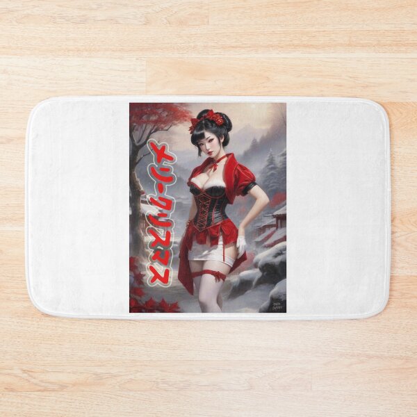 Item preview, Japanese Geisha; Merry Christmas; designed and sold by StickerApe.