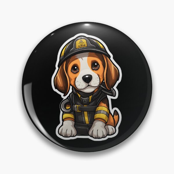 Item preview, Firefighter Foxhound designed and sold by CUTEDOGGIEZ.