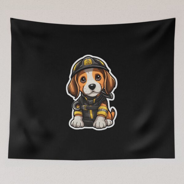 Item preview, Firefighter Foxhound designed and sold by CUTEDOGGIEZ.