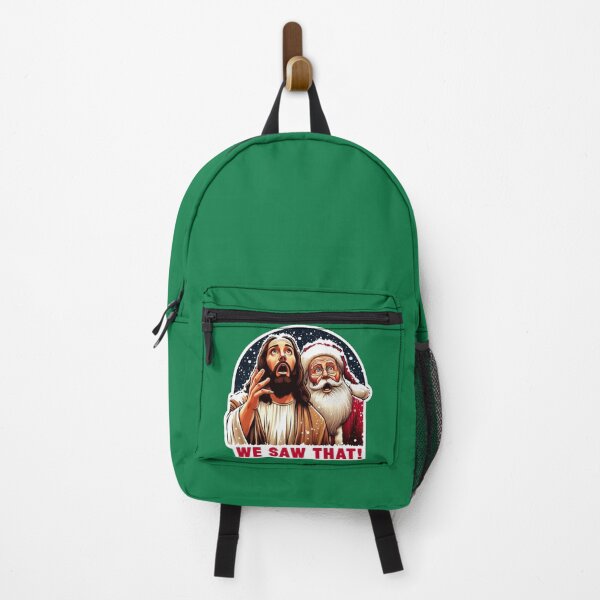 Item preview, WE SAW THAT meme Jesus Santa Claus Let It Snow Christmas Surprised designed and sold by plushism.