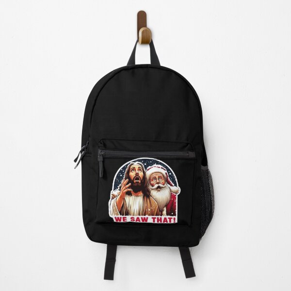 Item preview, WE SAW THAT meme Jesus Santa Claus Let It Snow Christmas Surprised designed and sold by plushism.