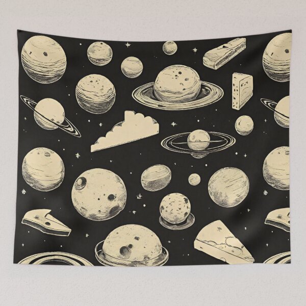 Item preview, Cheese in space designed and sold by LeahHa.