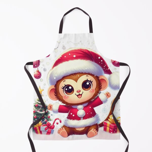 Item preview, christmas monkey designed and sold by Animalia-.