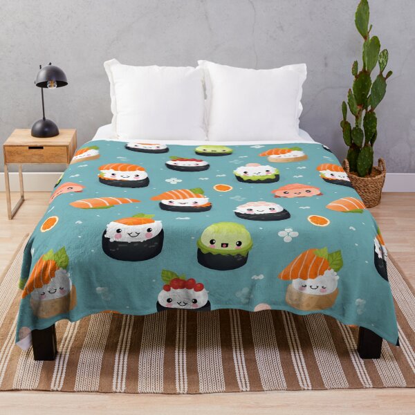 Item preview, Shushi pattern (Japanese Food) designed and sold by SeamlessHub4289.