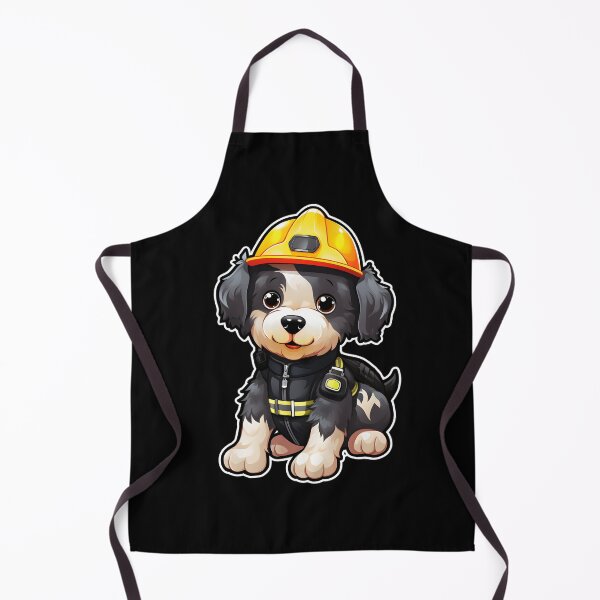 Item preview, Firefighter Fox Terrier designed and sold by CUTEDOGGIEZ.