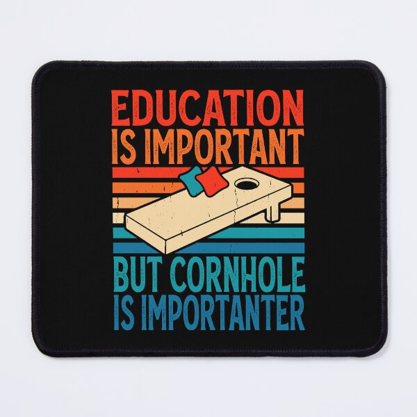 Item preview, Education Is Important But Cornhole Is Importanter Retro Design - Baggo Bean Bag Toss Game - Funny Cornhole Player Vintage designed and sold by naworas.