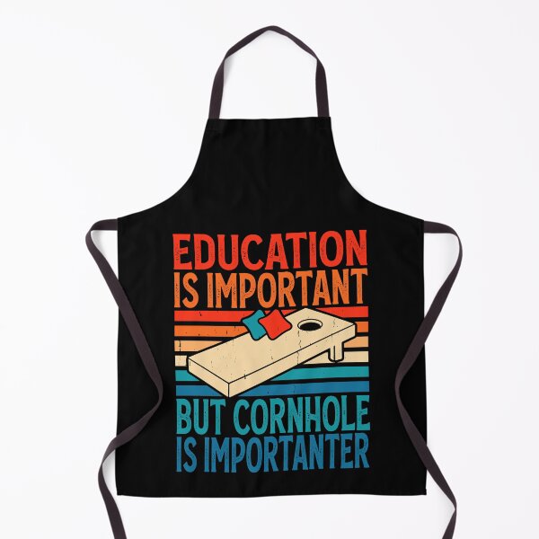 Item preview, Education Is Important But Cornhole Is Importanter Retro Design - Baggo Bean Bag Toss Game - Funny Cornhole Player Vintage designed and sold by naworas.