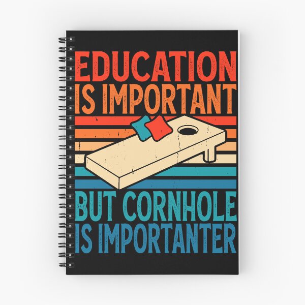 Item preview, Education Is Important But Cornhole Is Importanter Retro Design - Baggo Bean Bag Toss Game - Funny Cornhole Player Vintage designed and sold by naworas.