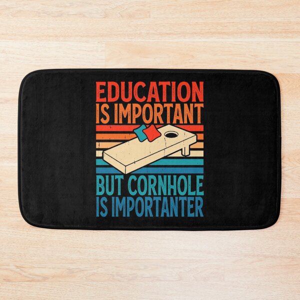 Item preview, Education Is Important But Cornhole Is Importanter Retro Design - Baggo Bean Bag Toss Game - Funny Cornhole Player Vintage designed and sold by naworas.