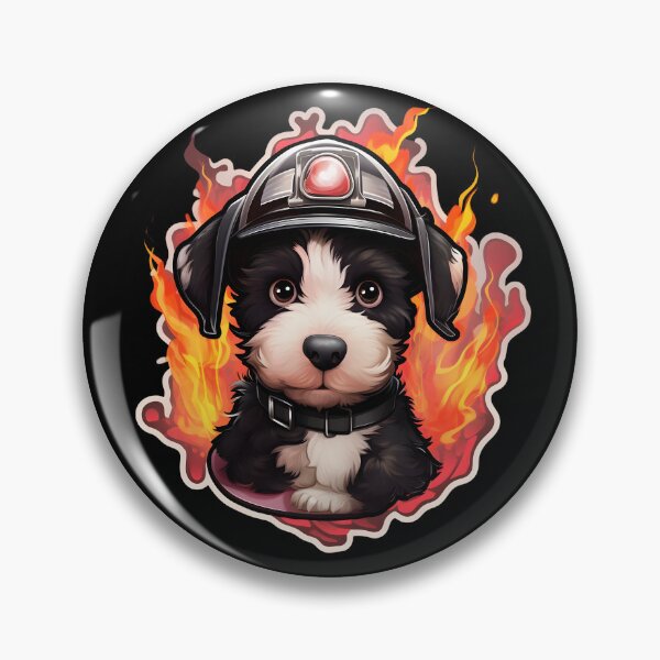 Item preview, Firefighter Foxie Puppy designed and sold by CUTEDOGGIEZ.