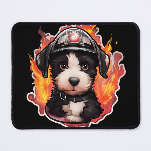 Item preview, Firefighter Foxie Puppy designed and sold by CUTEDOGGIEZ.