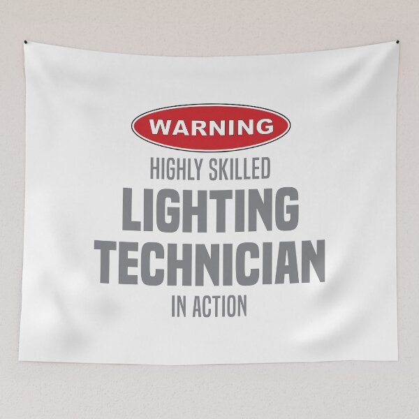 Item preview, Highly Skilled Lighting Technician in Action designed and sold by NermilioDesigns.