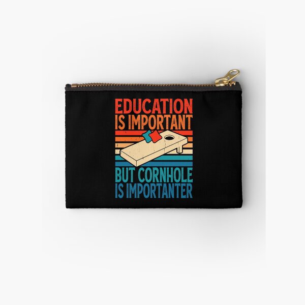 Item preview, Education Is Important But Cornhole Is Importanter Retro Design - Baggo Bean Bag Toss Game - Funny Cornhole Player Vintage designed and sold by naworas.